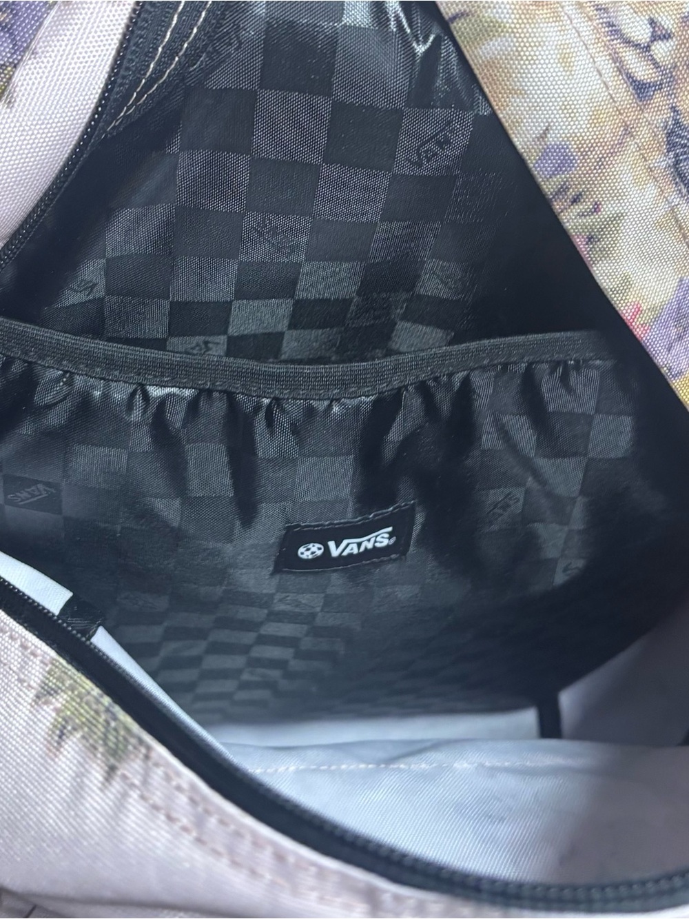 Vans old Skool Floral & Kitten Print Pink Backpack - Picture 4 of 9